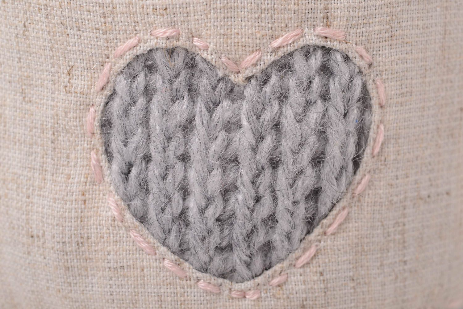Couvre-tasse tricot fait main Pull pour mug textile au crochet lin fils design photo 4