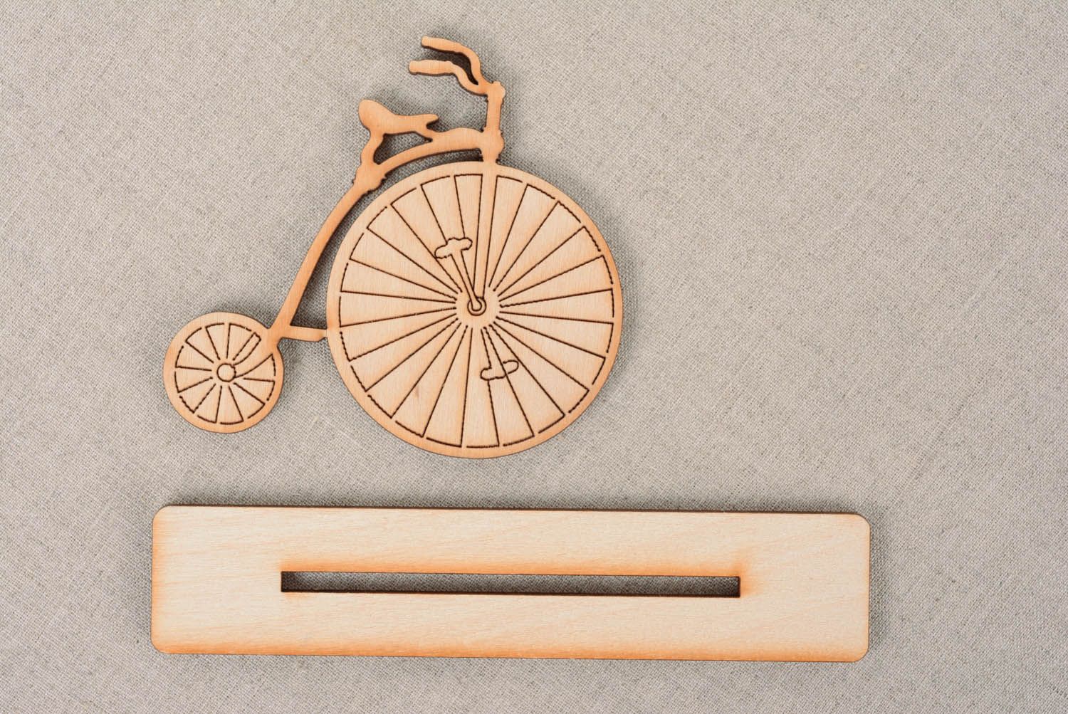 Silueta de madera para decorar Bicicleta foto 3