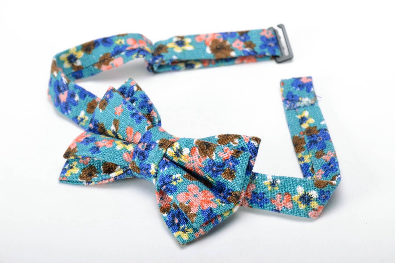 Colorful cotton bow tie photo 3