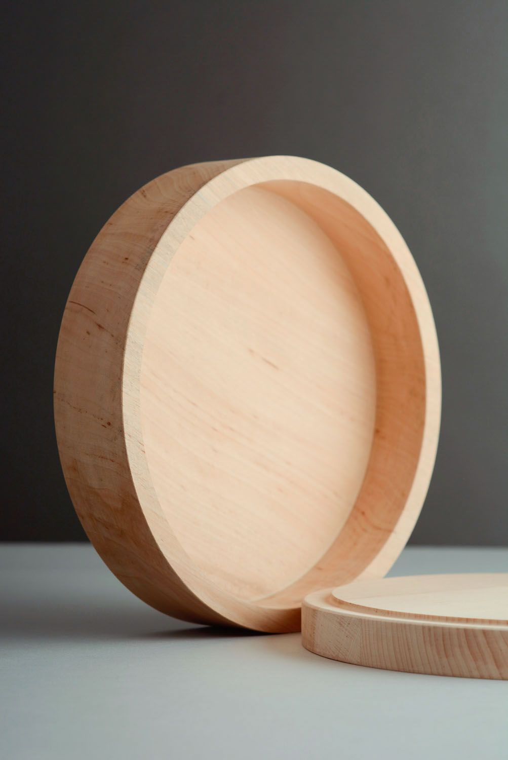 Wooden blank box round photo 4