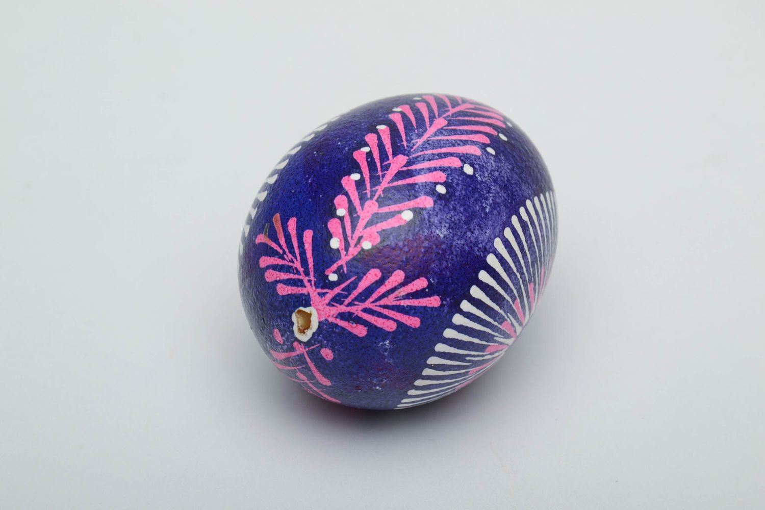 Handmade decorative egg in Lemkiv style photo 3