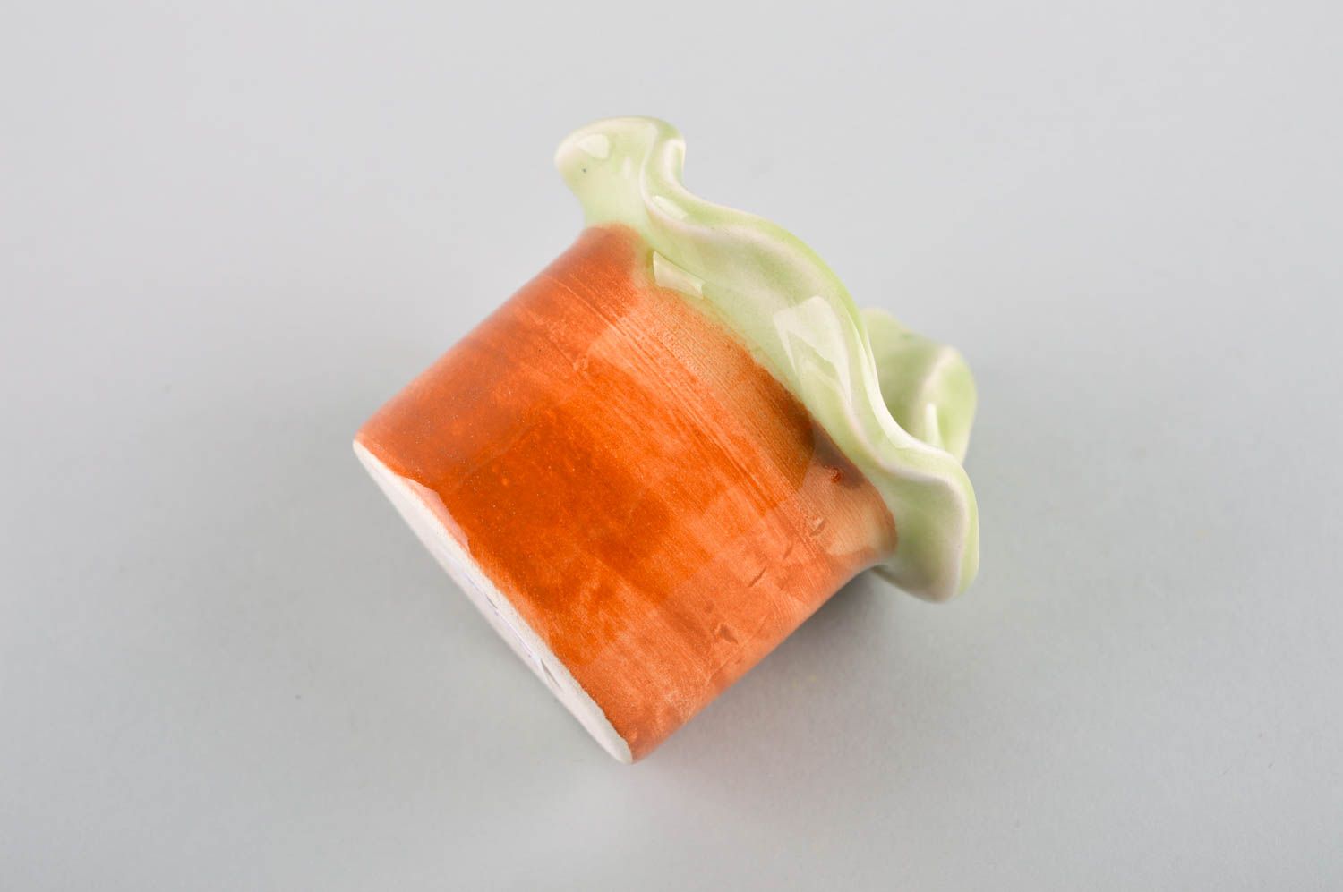 Солонка ручной работы керамическая солонка кухонная посуда дизайнерская фото 4