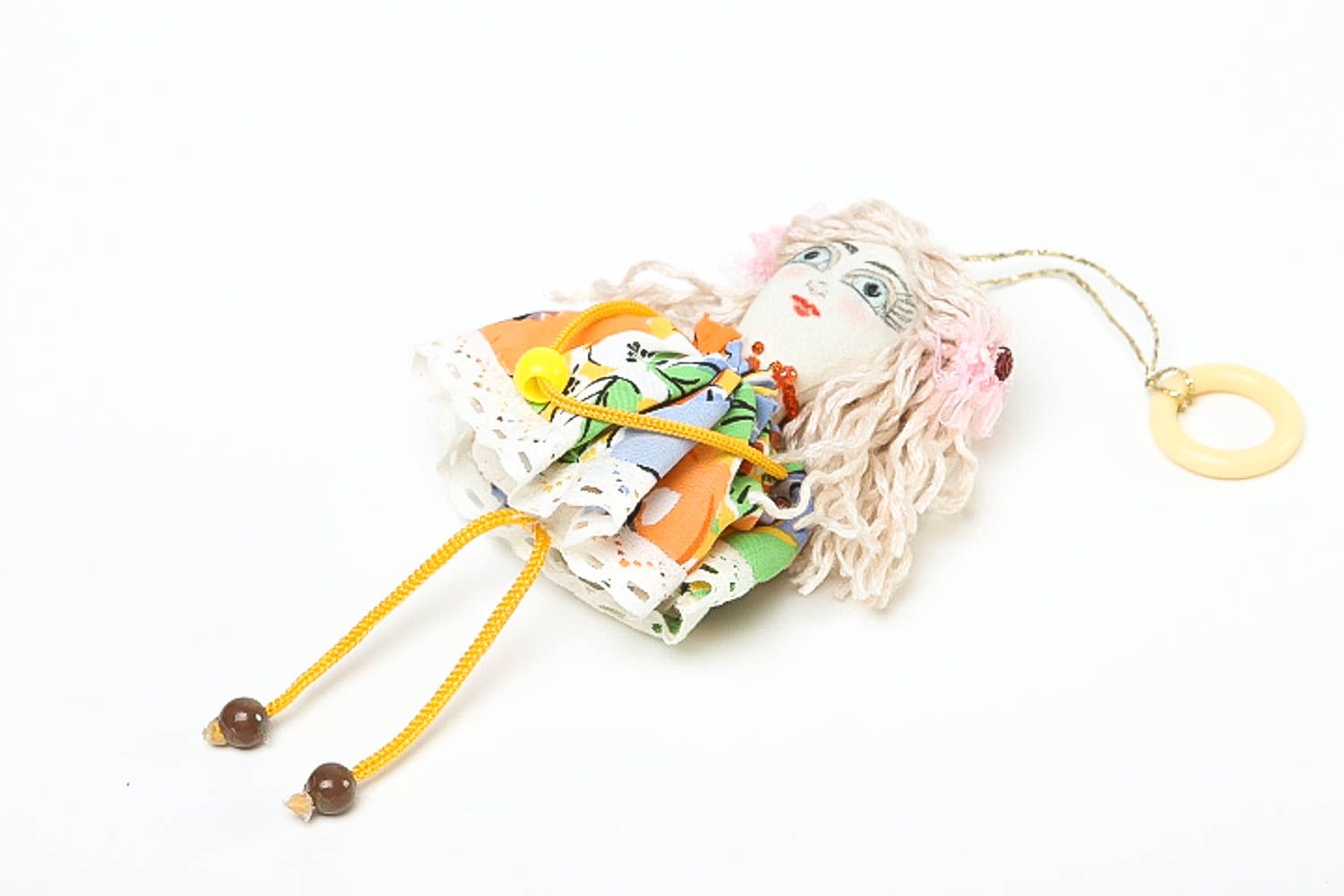 Beautiful handmade rag doll cute soft toys stuffed toy for kids wall hanging photo 3