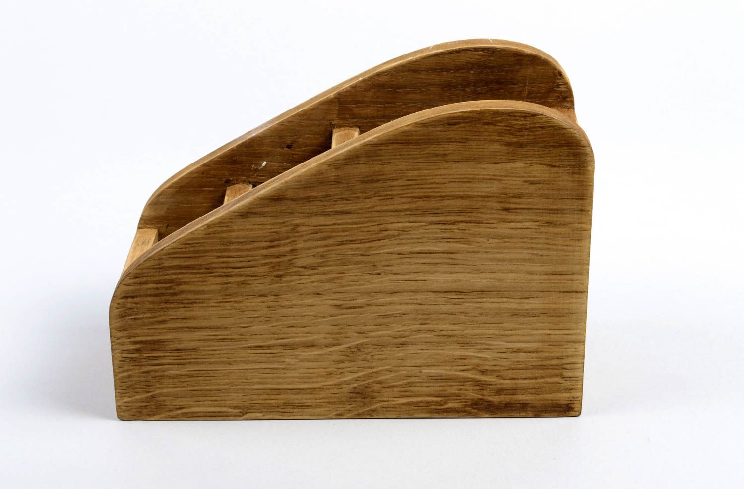 Supporto in legno fatto a mano supporto per matite portaoggetti da tavolo foto 1