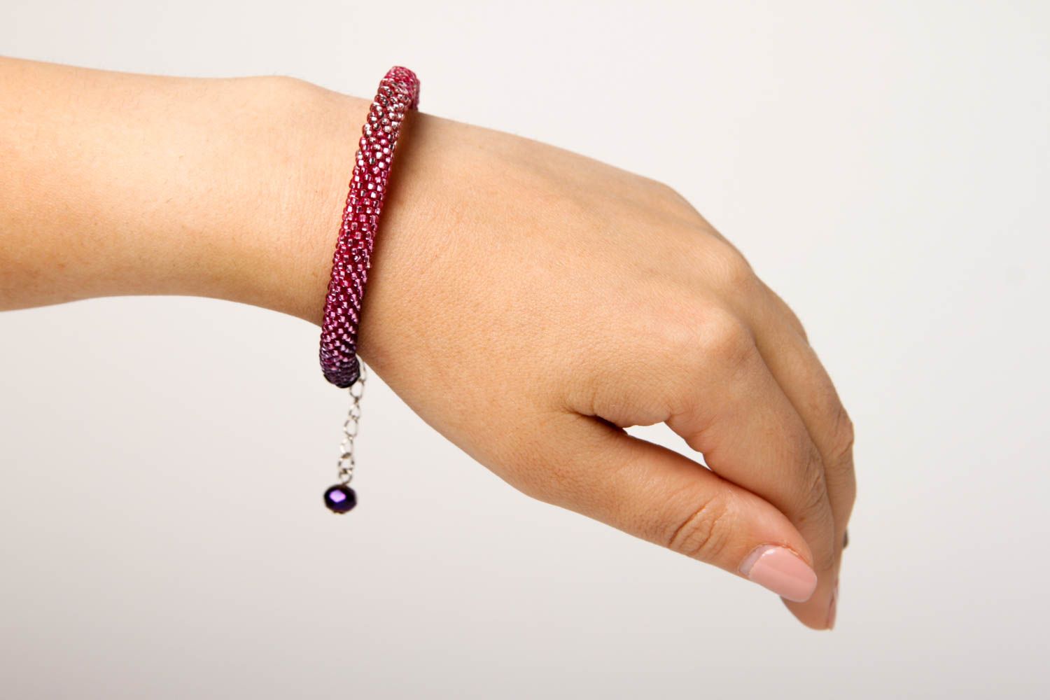 Bracelet perles rocaille Bijou fait main design sympa Accessoire femme photo 2