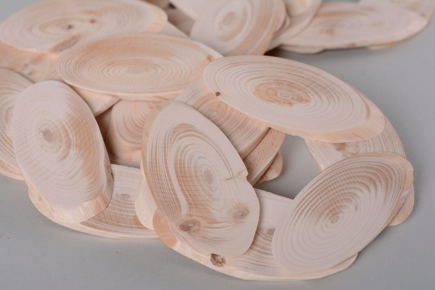 Dessous de plat en bois faits main ronds design original pour cuisine 3 pièces photo 5