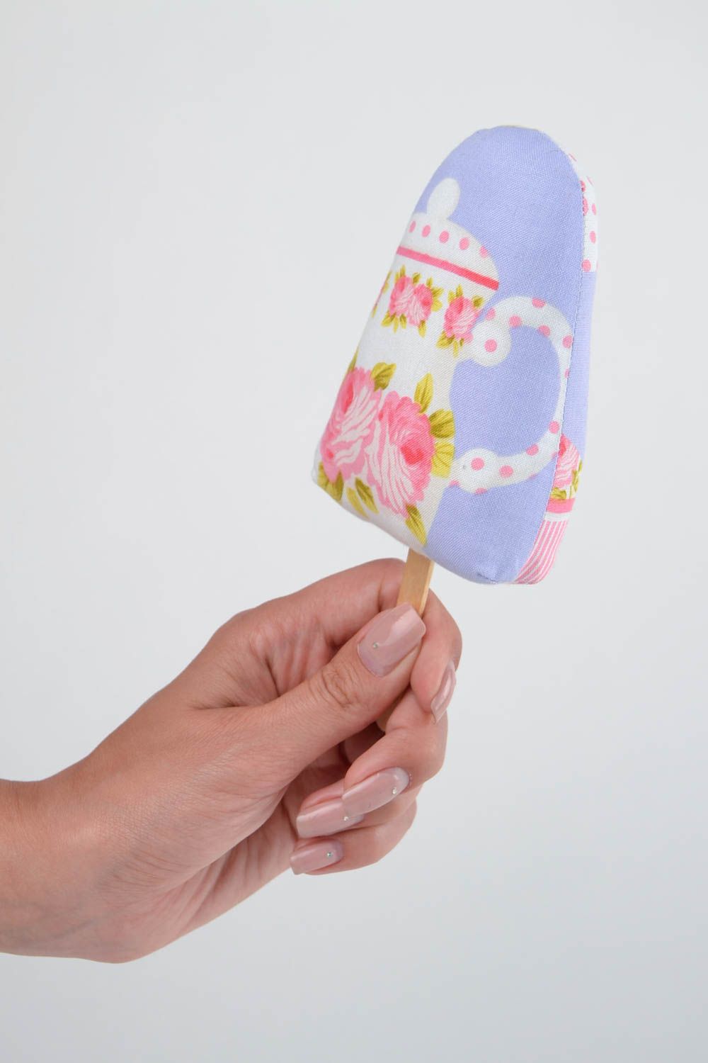 Игрушка мороженое из ткани игрушка ручной работы интересный подарок для дома фото 2