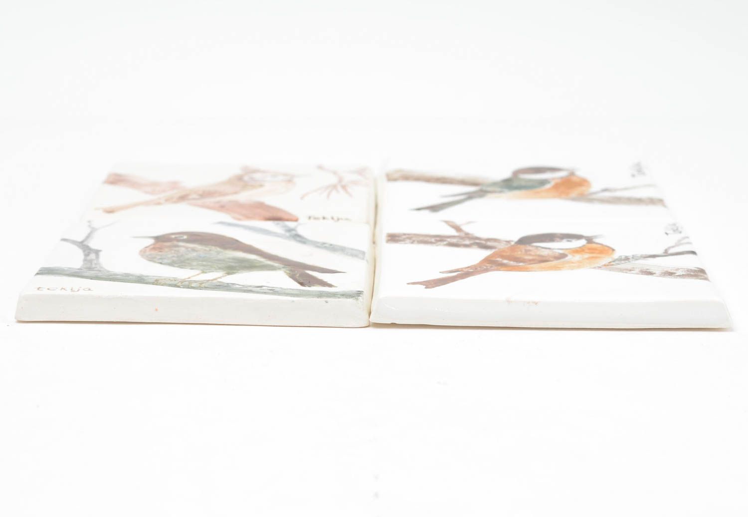 Керамические плитки покрытые глазурью хэнд мейд панно керамика изразцы для печи фото 3