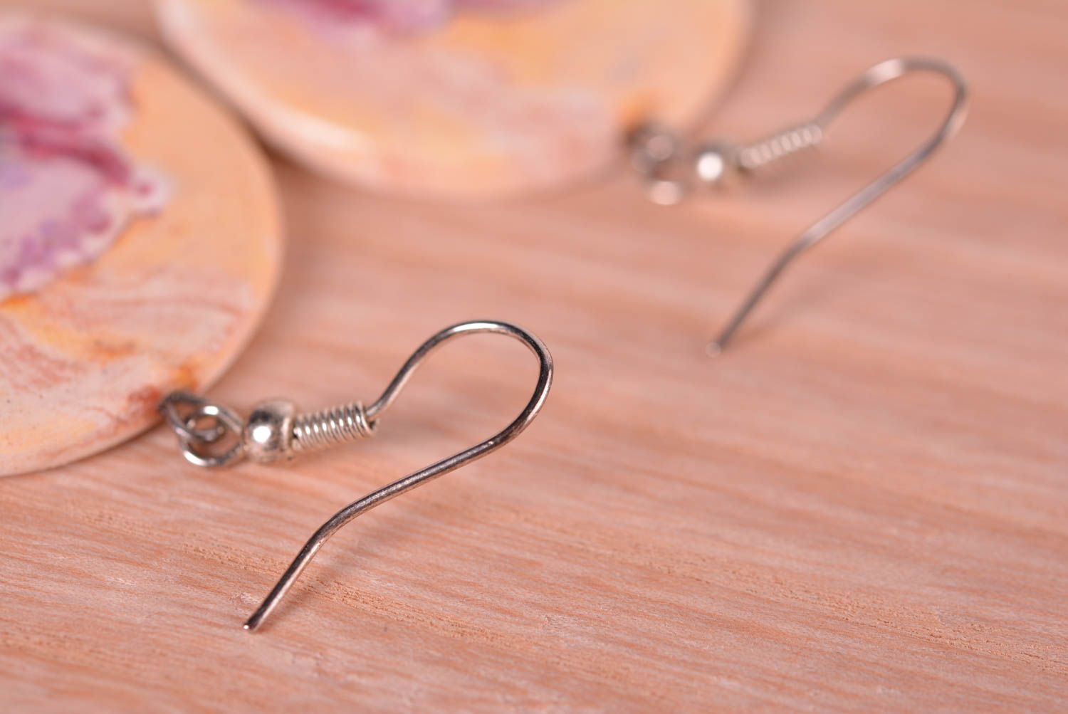 Handgemachte Ohrringe Schmuck aus Keramik Damen Ohrringe Geschenk für Frauen foto 2