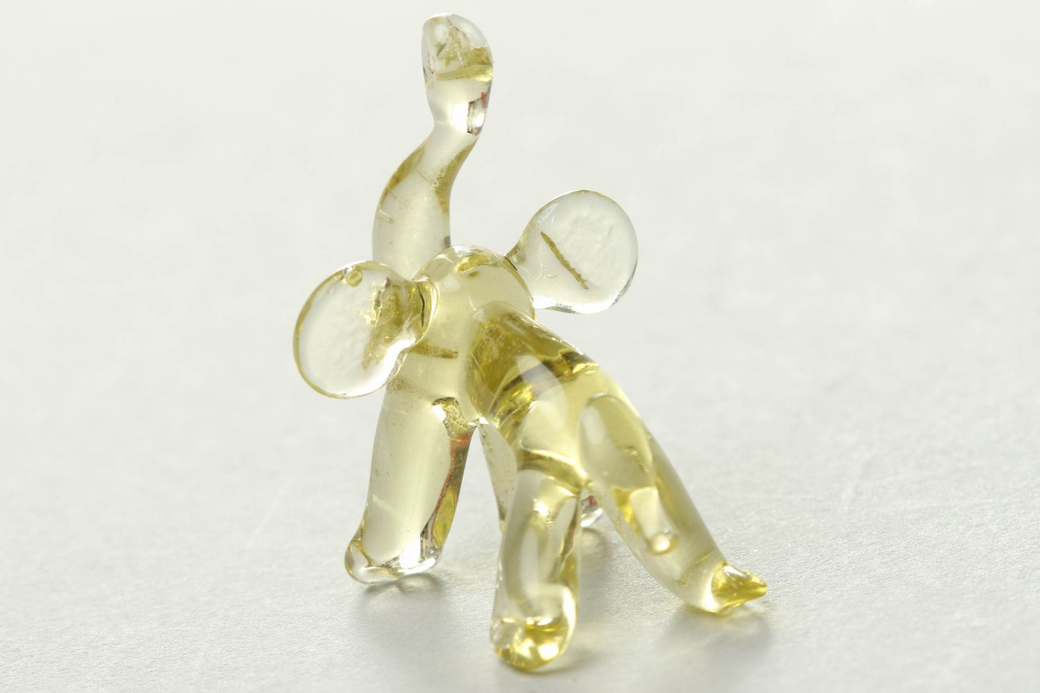 Figurine miniature en verre lampwork Éléphant photo 3