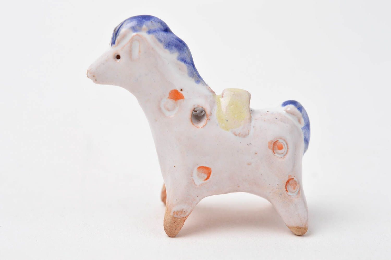 Figura artesanal con forma de caballo elemento decorativo souvenir original foto 1
