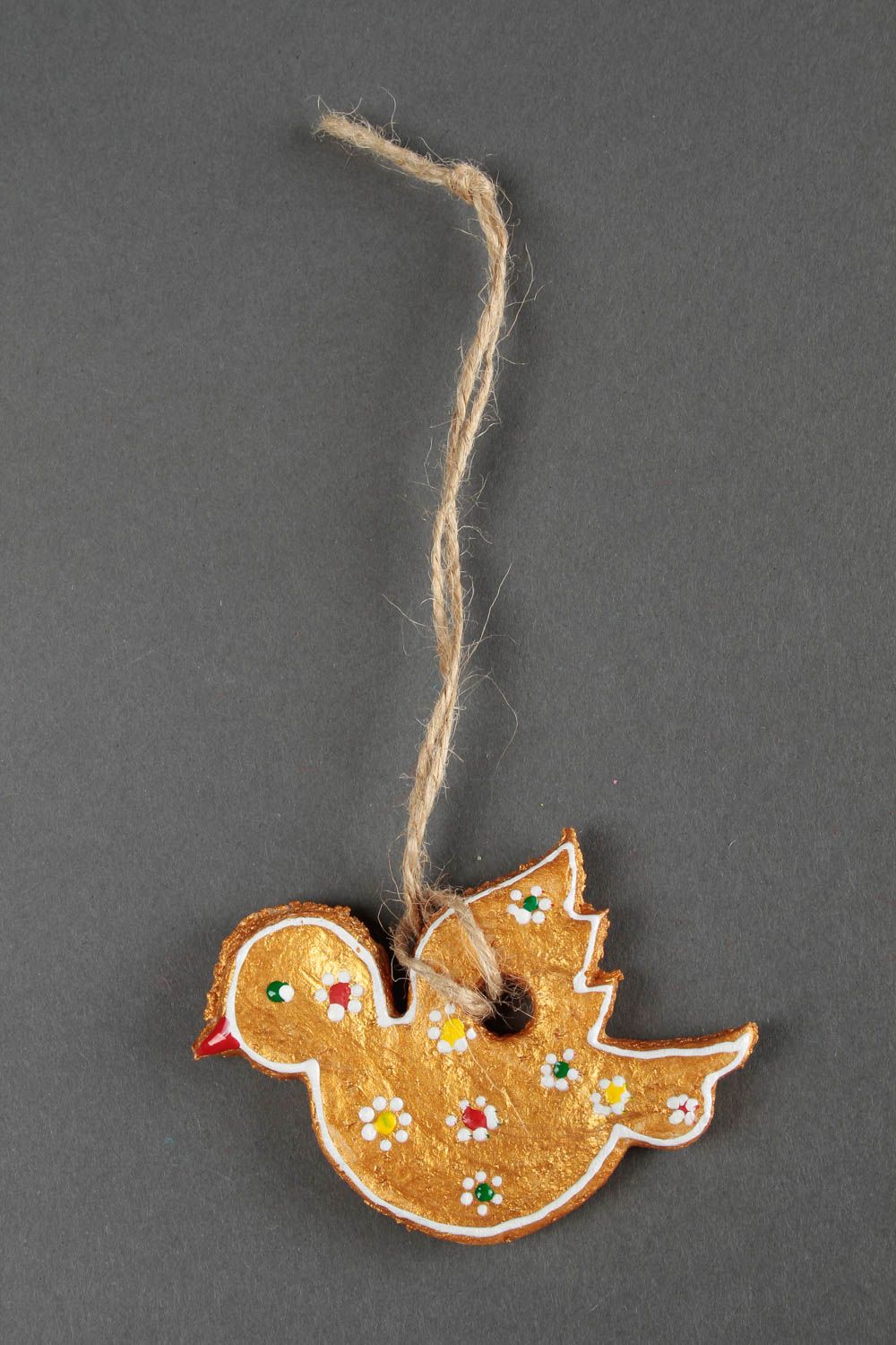 Figura decorativa hecha a mano regalo artesanal decoración para Año Nuevo Pájaro foto 3