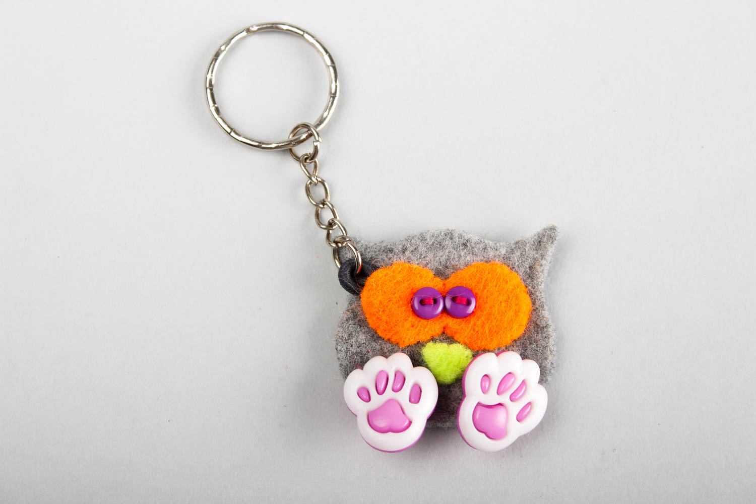 Small toys handmade woolen keychain felted toy key accessories present for kids photo 5