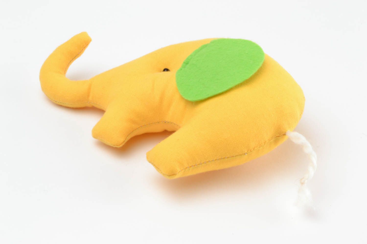 Textil Spielzeug Gelber Elefant foto 4