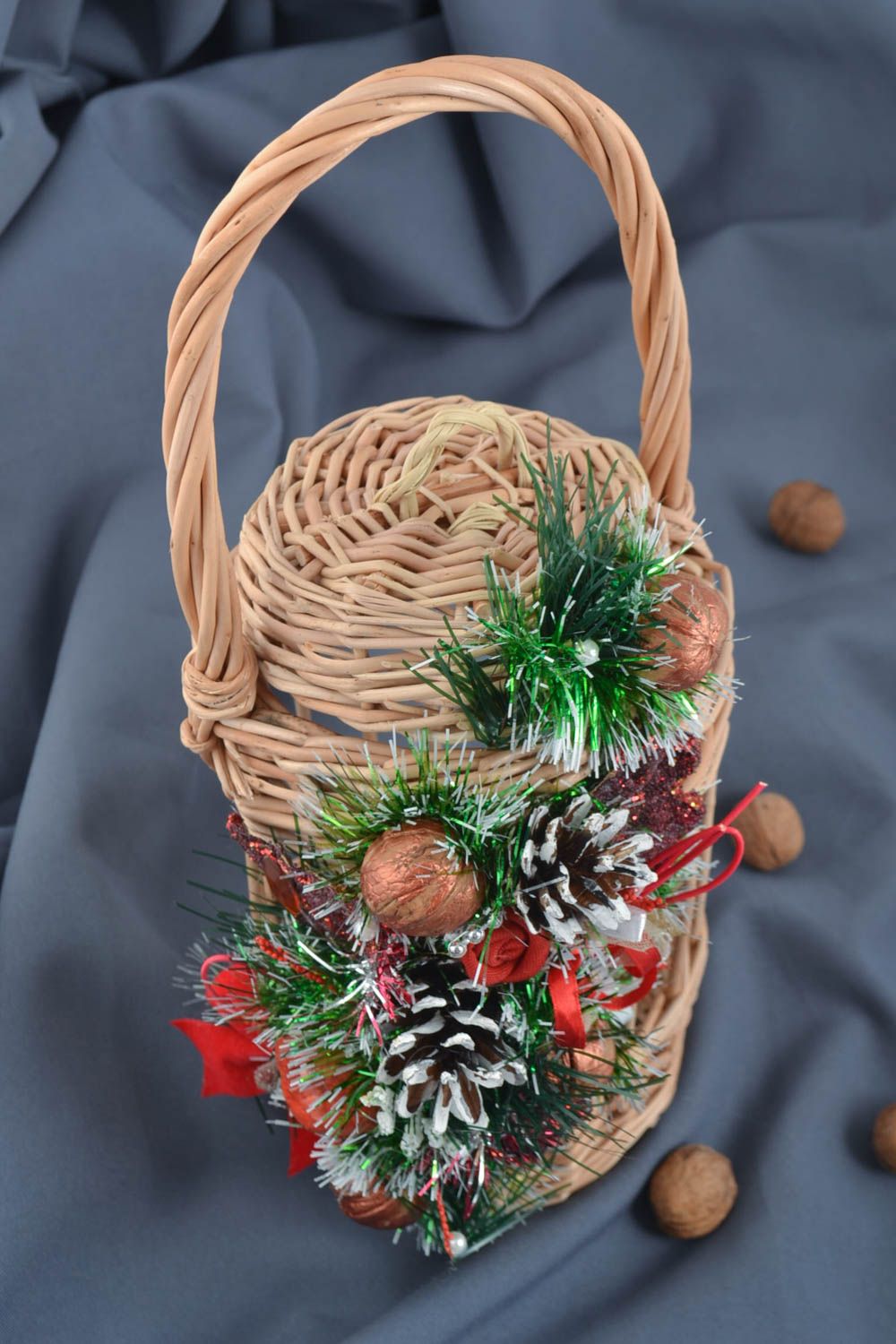 Unusual handmade woven basket Easter basket designs Easter decoration gift ideas photo 1