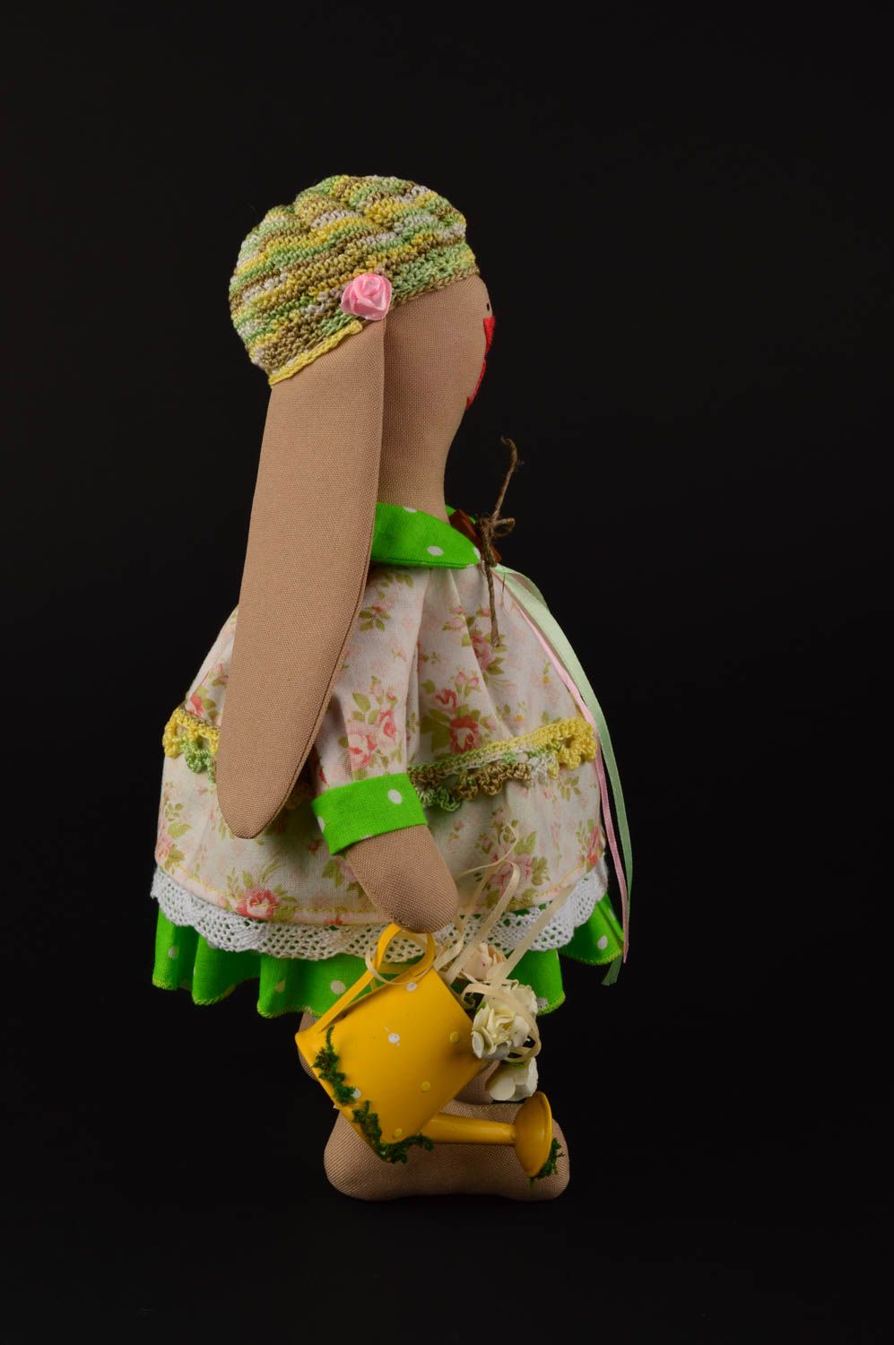 Игрушка ручной работы игрушка заяц девочка оригинальная игрушка для дома фото 3