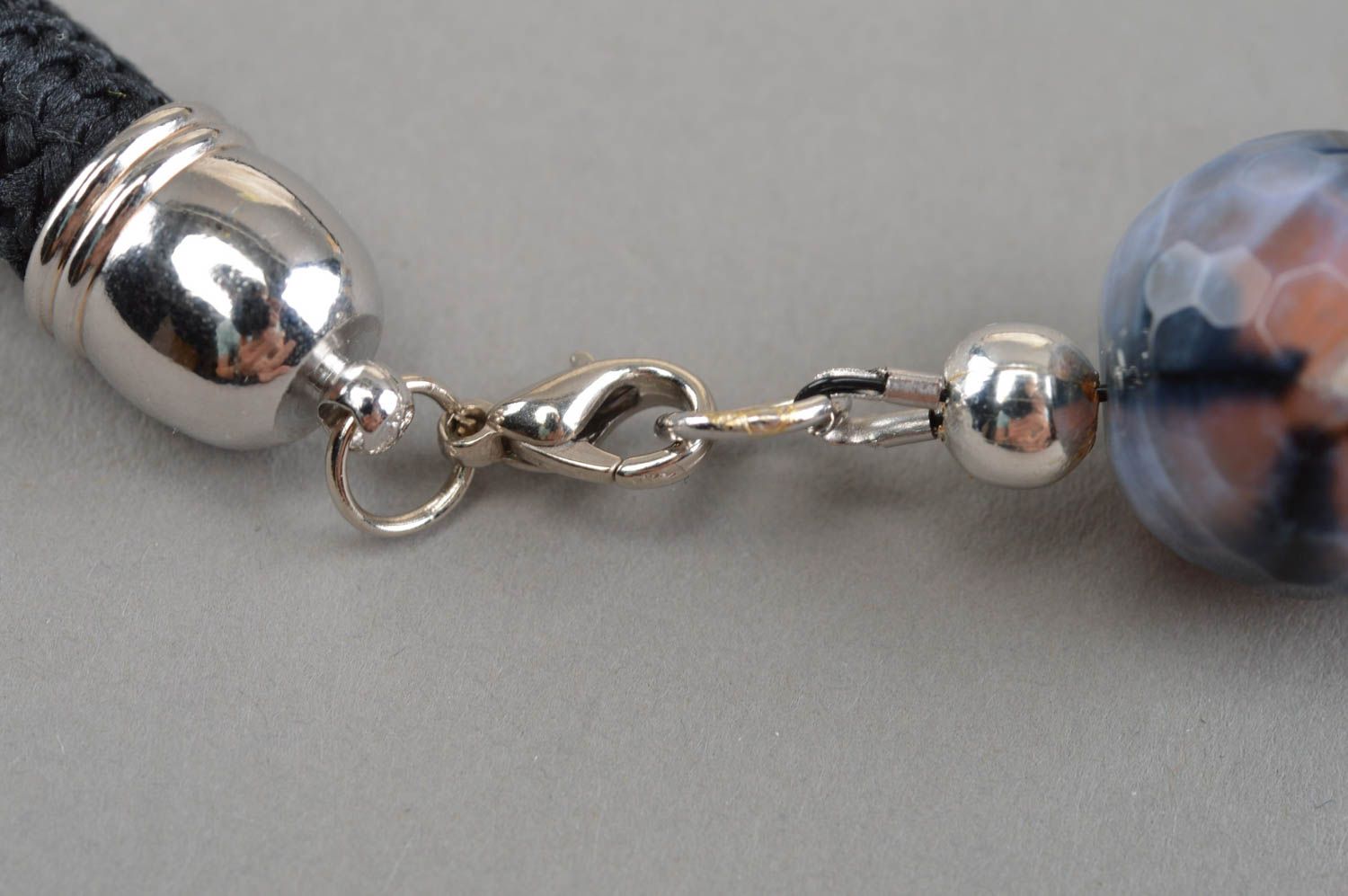 Handmade gemstone necklace designer accessories fashionable jewelry gift idea photo 5