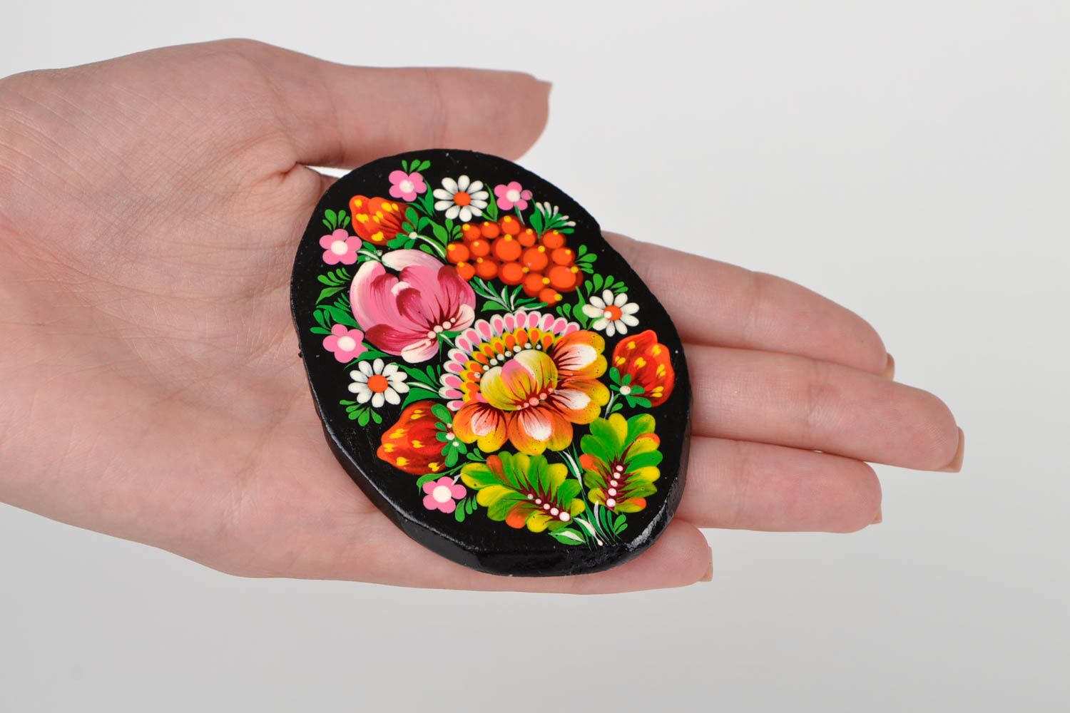 Kühlschrank Magnet handmade Deko für die Küche Deko Accessoires aus Holz Blumen foto 2