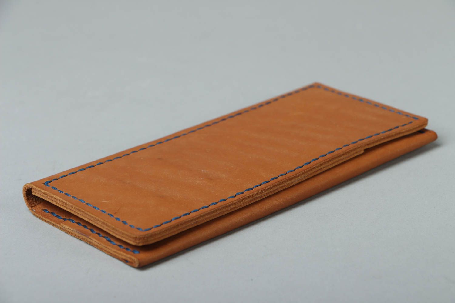 Braunes Portemonnaie aus Leder foto 3