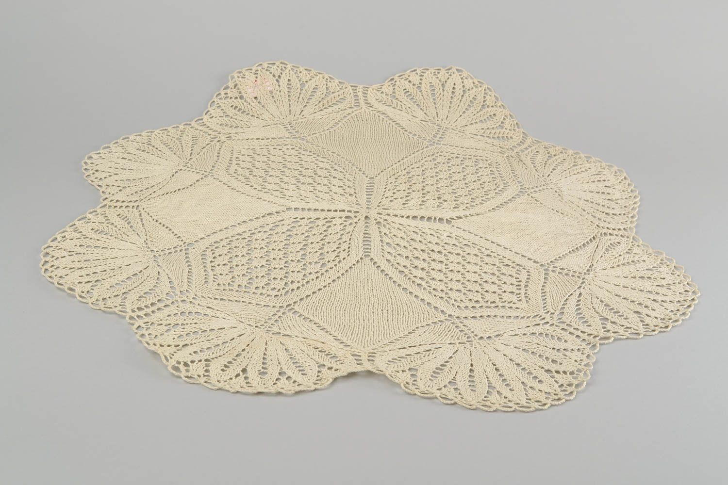 Handmade knitted decorative napkin decor napkin for dresser table home ideas photo 5