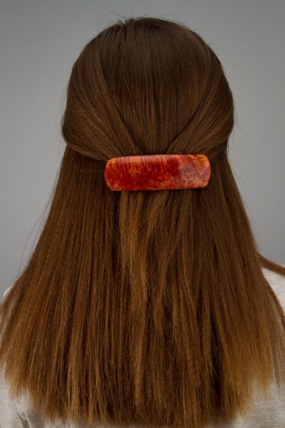 Haarspange aus Holz foto 2