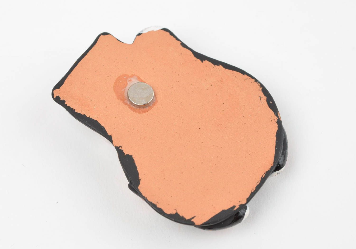 Beautiful handcrafted clay fridge magnet designer ceramic magnet gift ideas photo 4