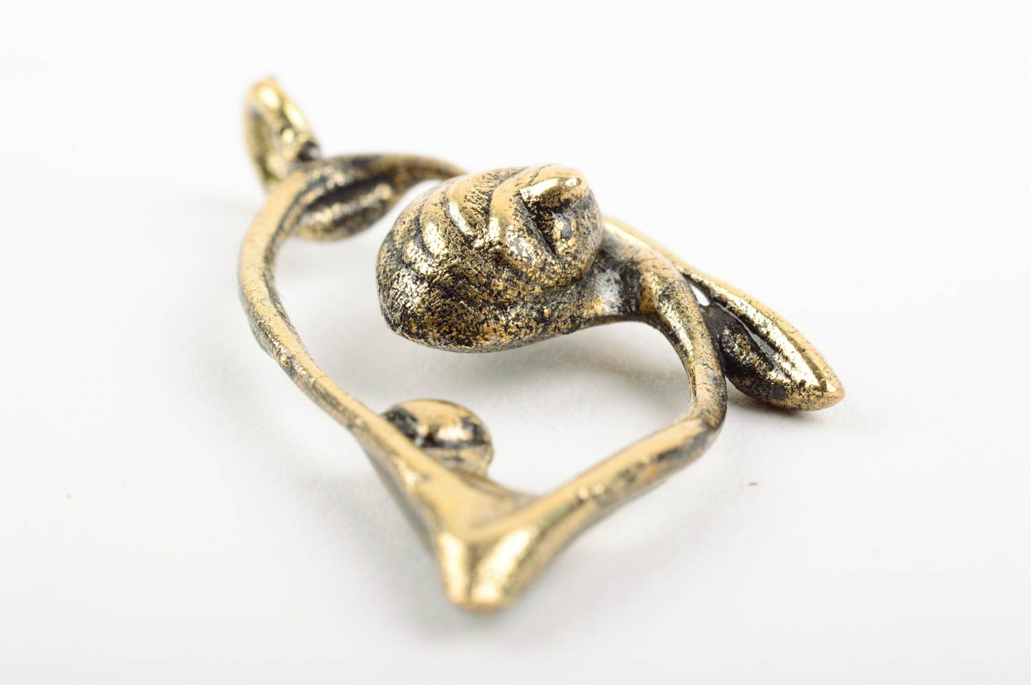 Handmade brass pendant designer stylish necklace metal jewelry present photo 5