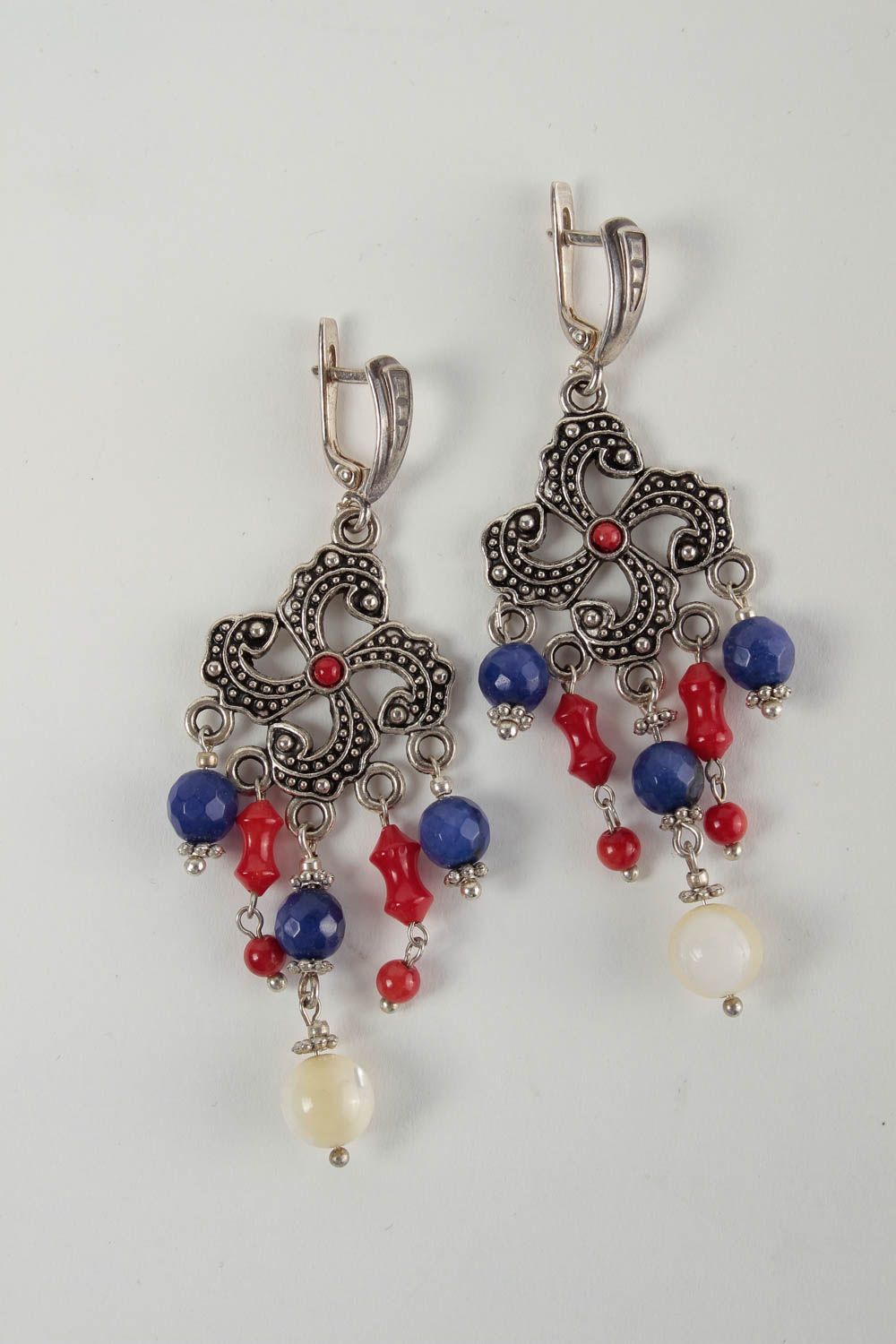 Handmade designer cute earrings unusual stylish earrings elegant jewelry photo 4