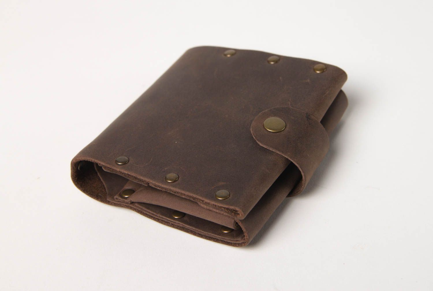 Stylish handmade leather purse designer accessories leather goods gift ideas photo 2