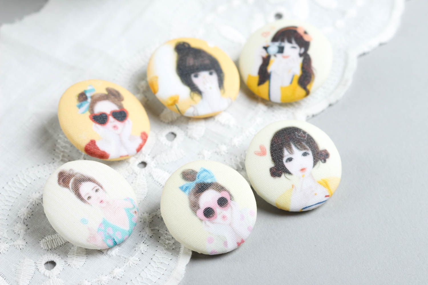 Handmade cute vintage buttons stylish accessories for sewing cute fittings photo 1