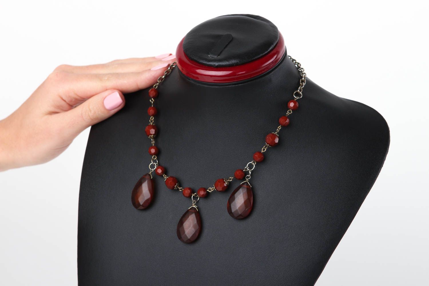 Collier chic Bijou fait main perles gouttes Accessoires mode Cadeau femme  photo 5