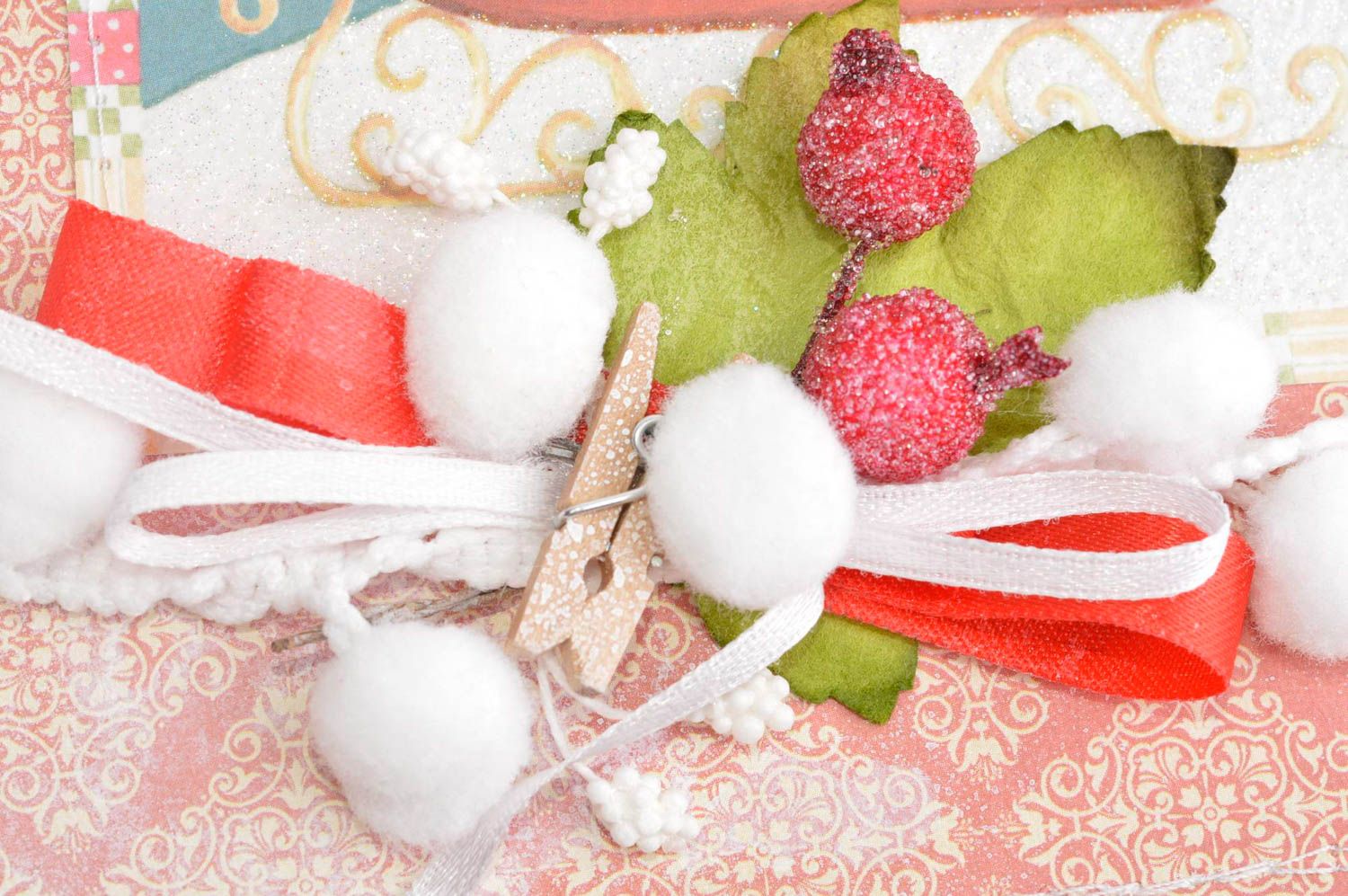Handmade greeting card Christmas card souvenir ideas inspiration gifts  photo 5