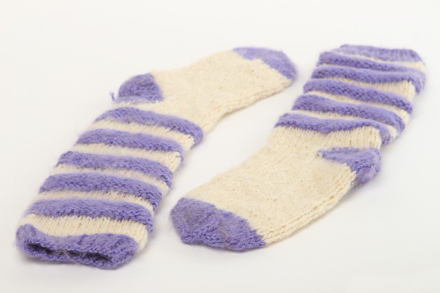 Handmade warm socks wool socks knitted socks for women winter clothing photo 3
