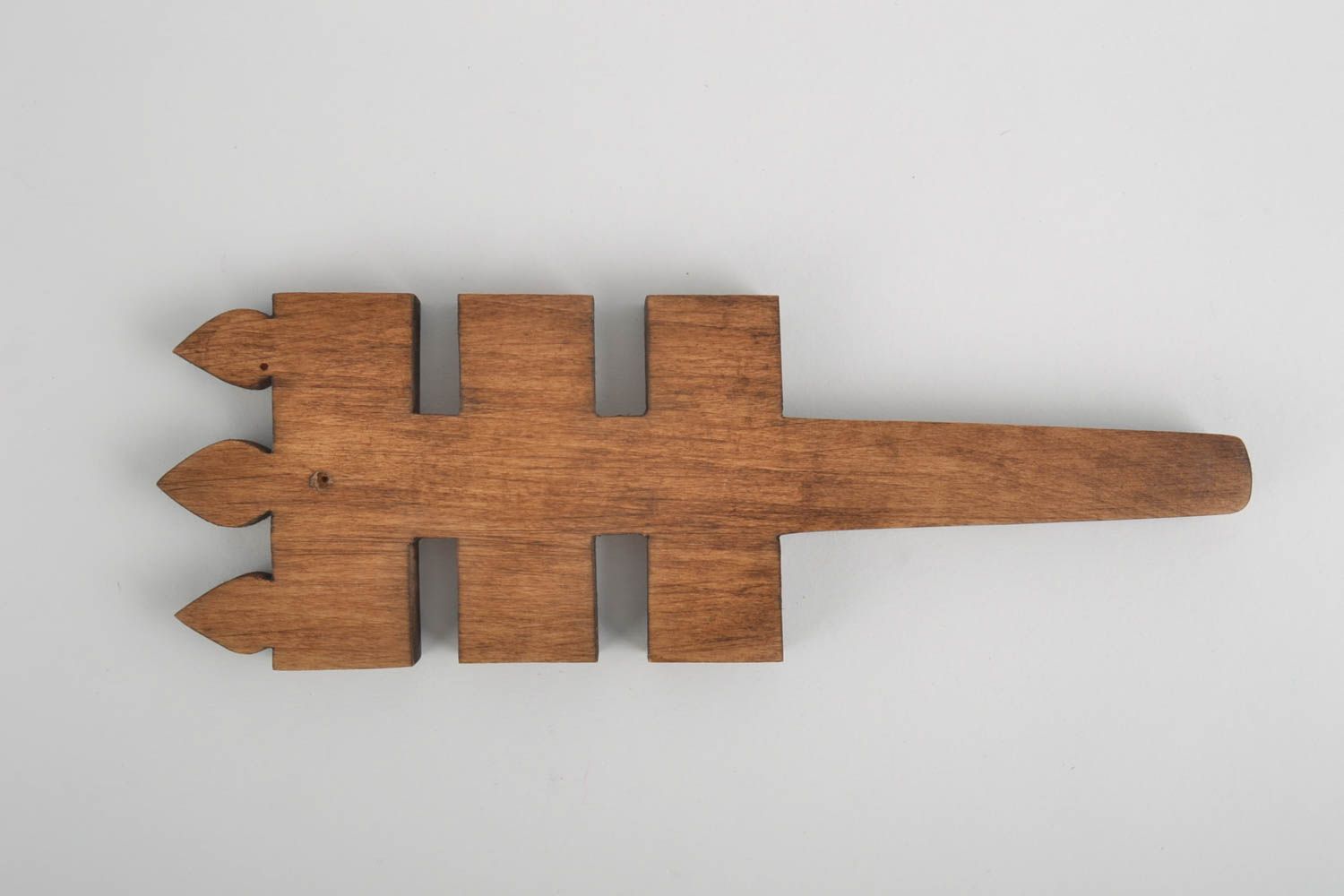 Крест ручной работы резной крест из дерева украшение на стену изделие из дерева  фото 3