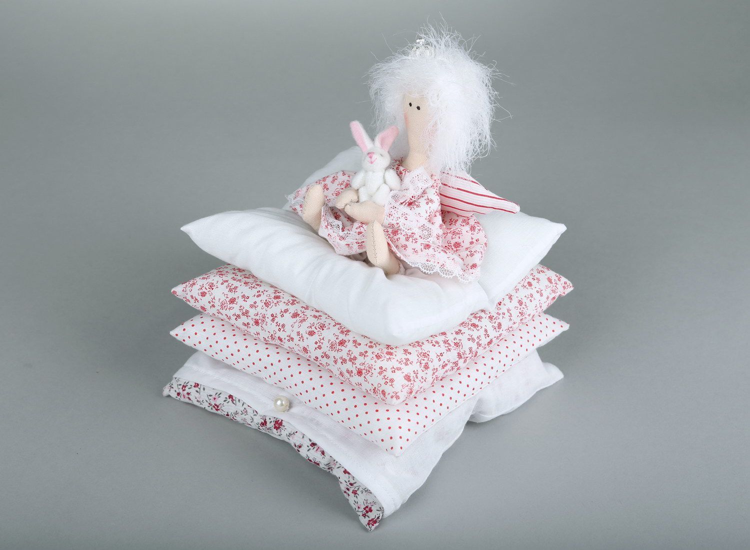 Tilde doll The princess on a pea with a hare photo 4