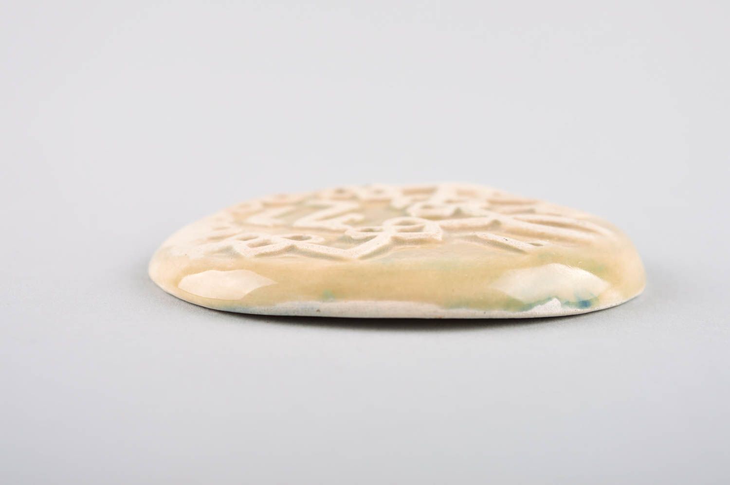 Aimant céramique fait main Magnet frigo avec ornements Décoration frigo photo 3