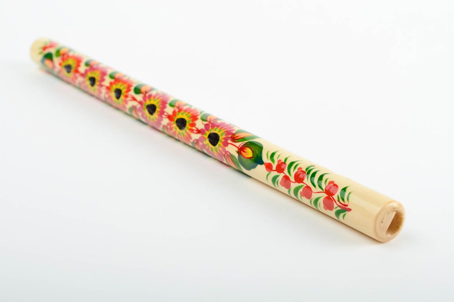 Silbatos de madera pintado instrumento musical artesanal souvenir original foto 3