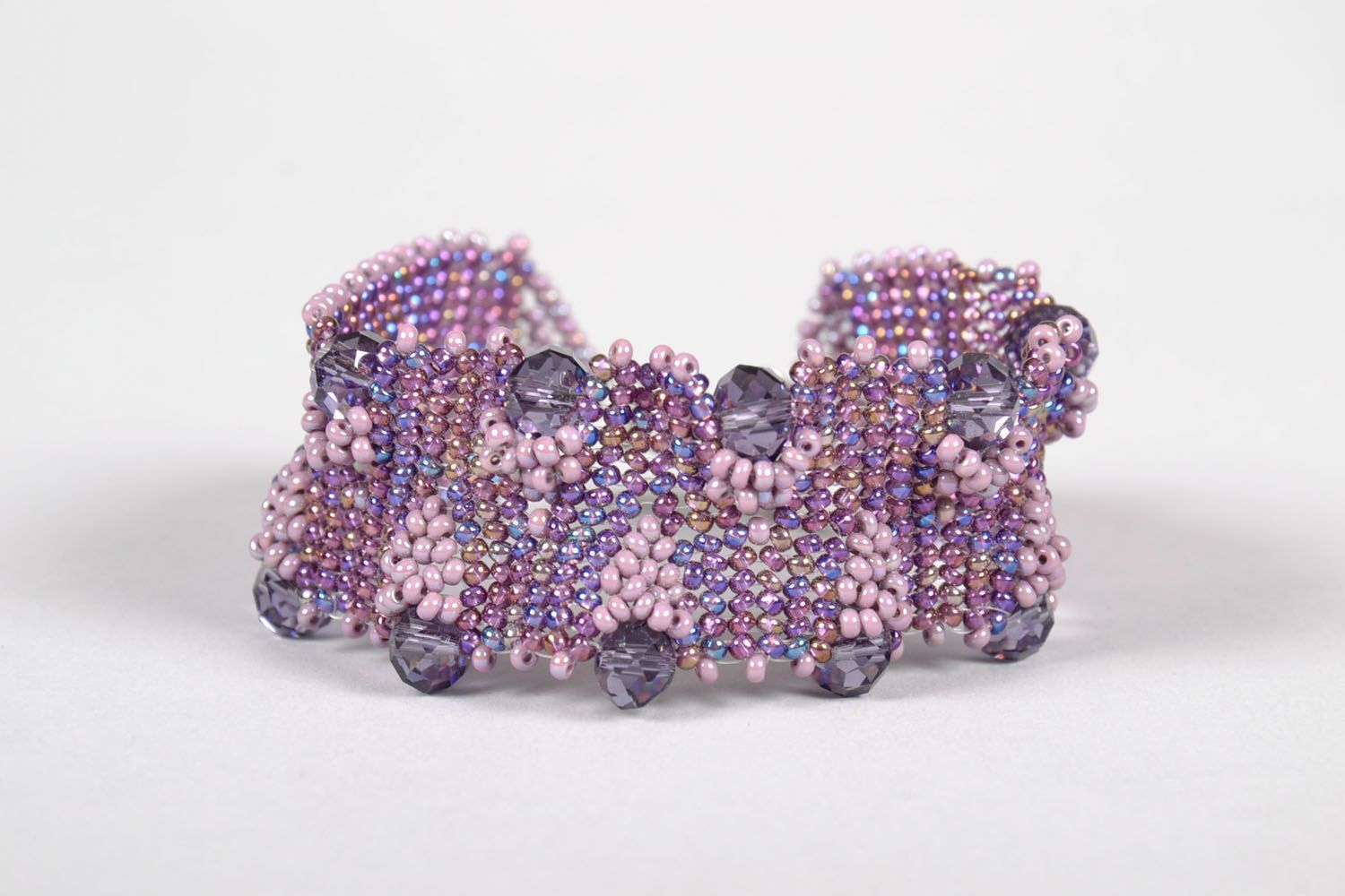 Bracelet fait main en perles de rocailles photo 2