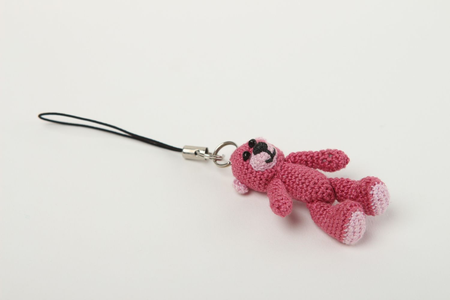 Handmade stylish cute keychain crocheted designer keychain beautiful toy photo 2
