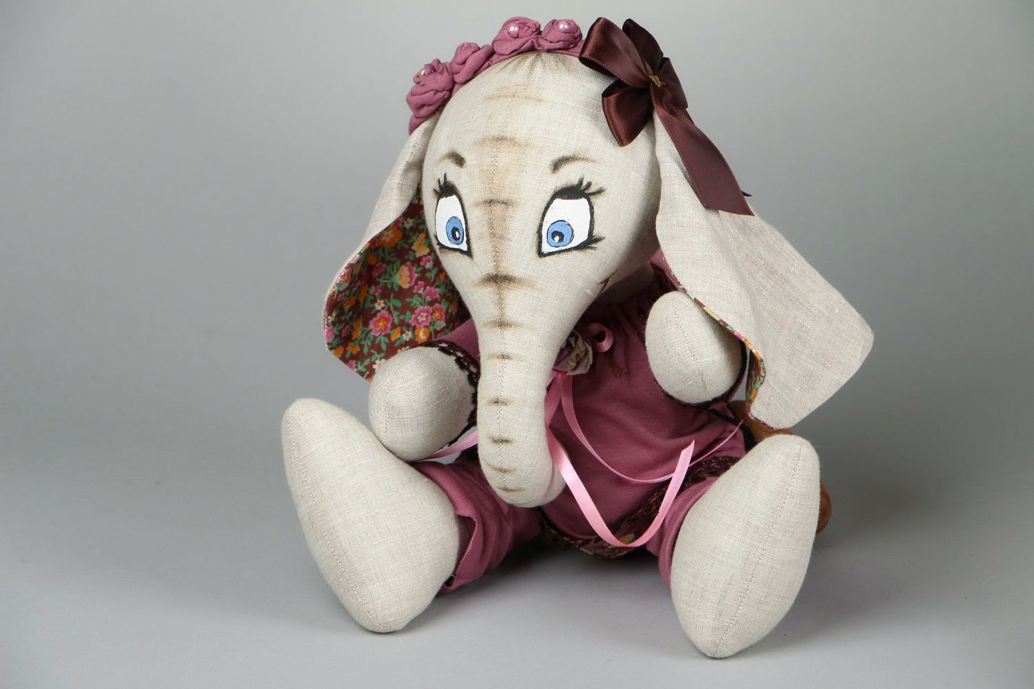 Soft toy Elephant Girl photo 1