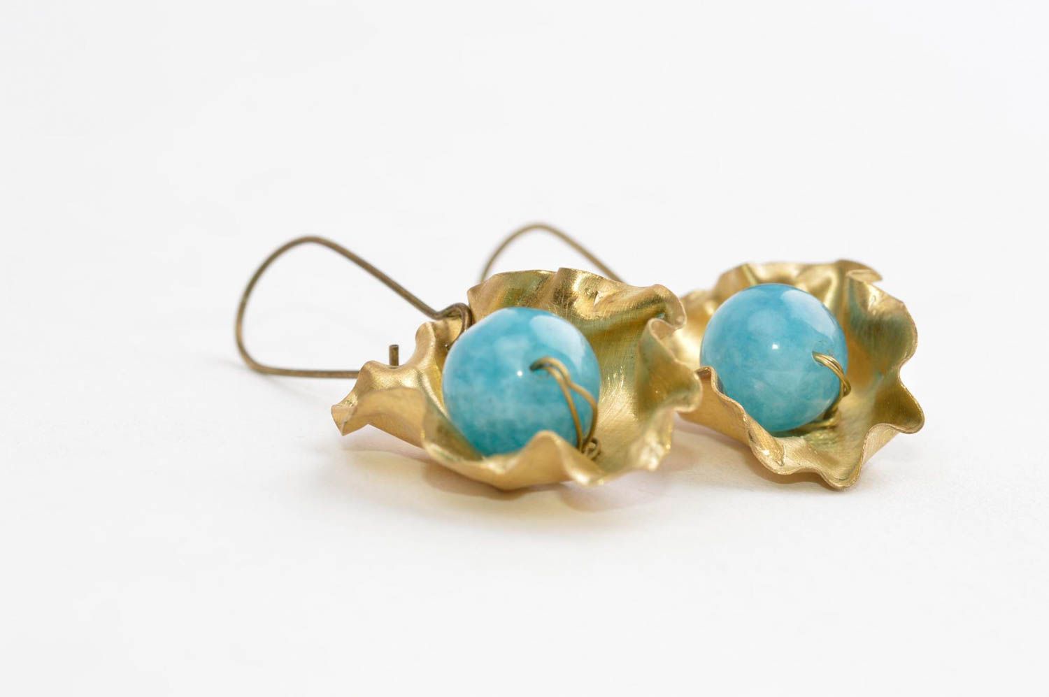 Copper jewelry unusual earrings gift ideas copper accessory designer earrings photo 3