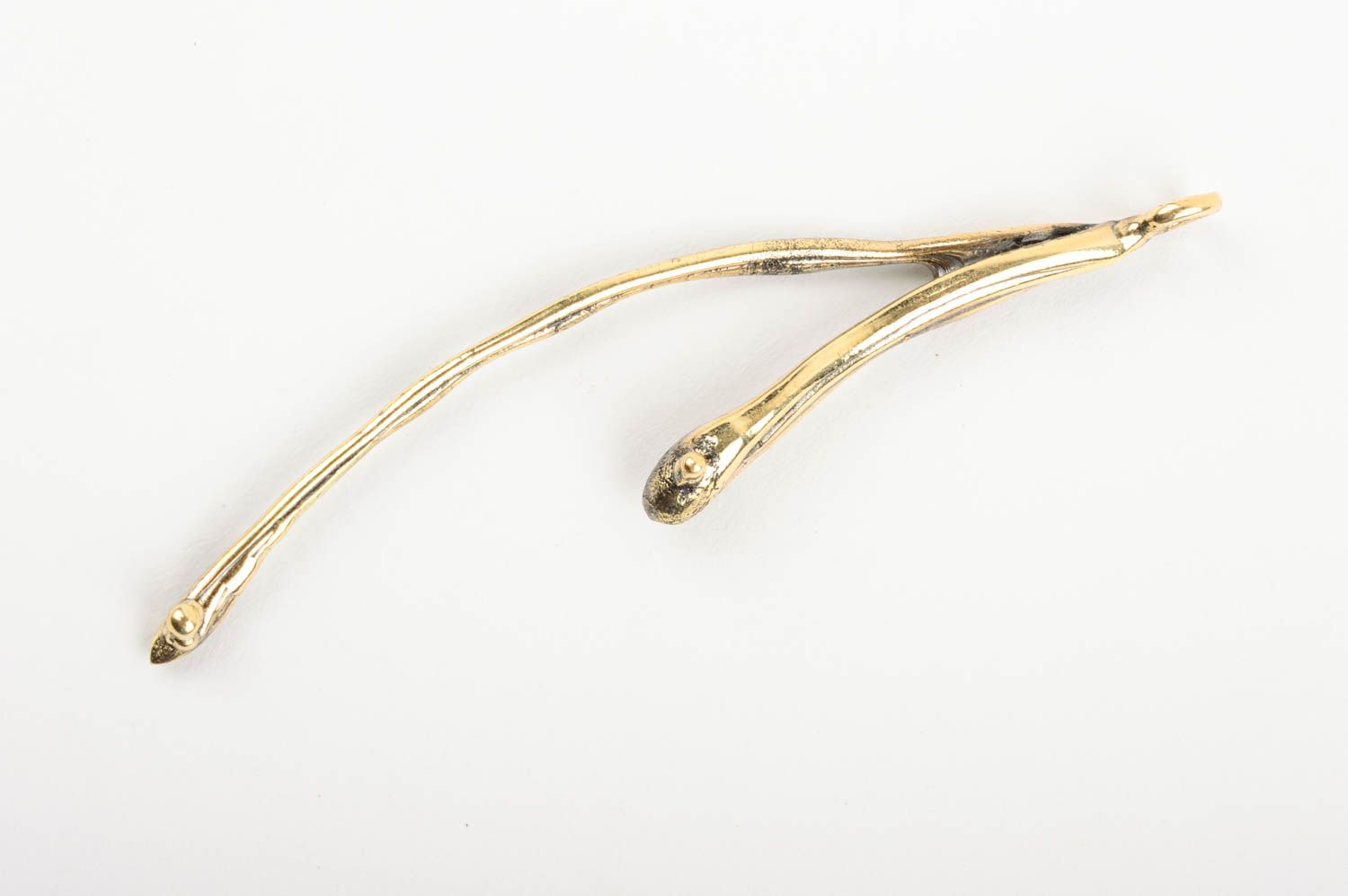 Unusual brass pendant handmade metal jewelry beautiful stylish present photo 1