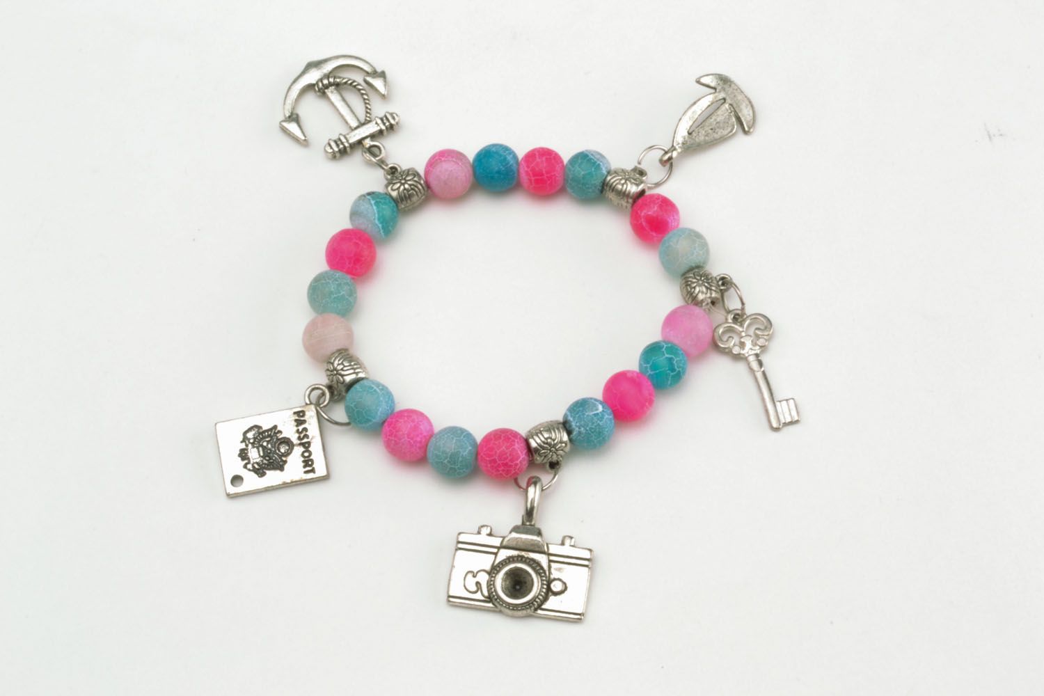 Beautiful bracelet with charms photo 2