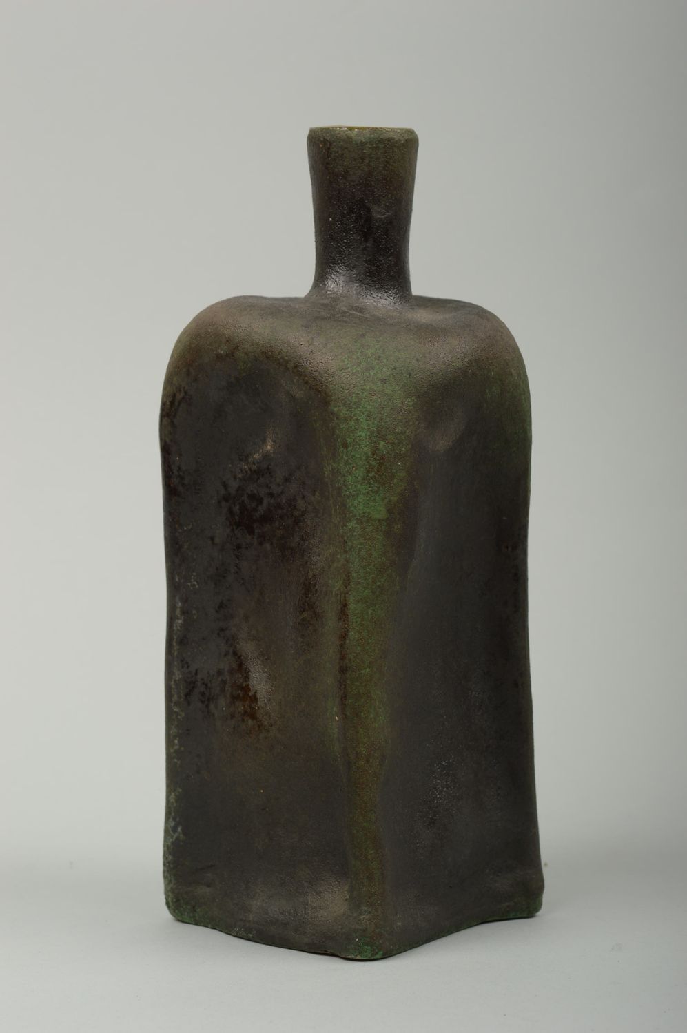 33 oz square ceramic ancient style wine bottle, wine pitcher 9 inches, 1,28 lb photo 2