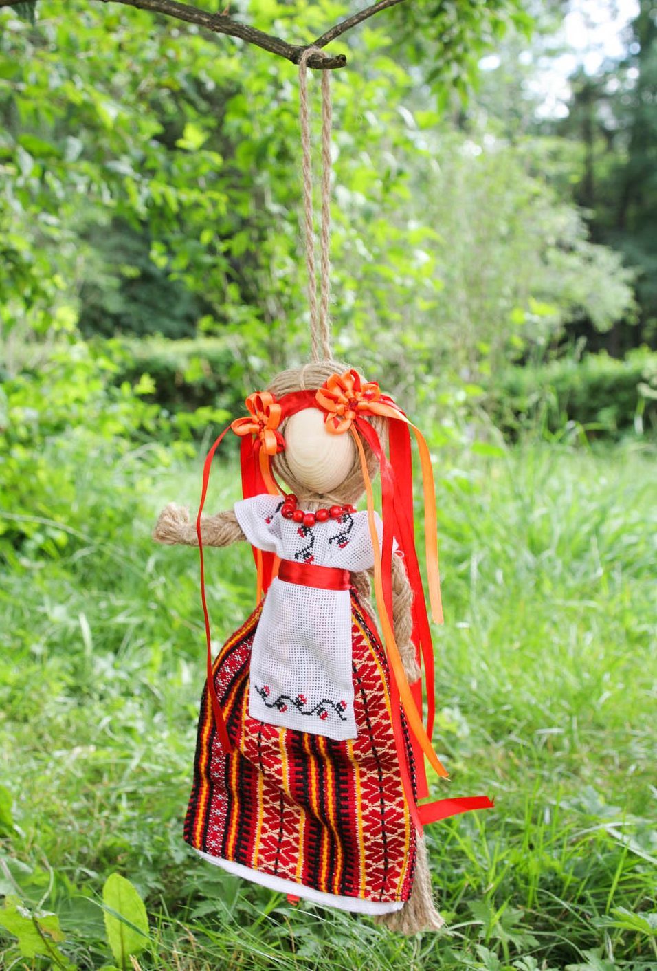 Ethnische handmade Interieur Puppe  foto 4