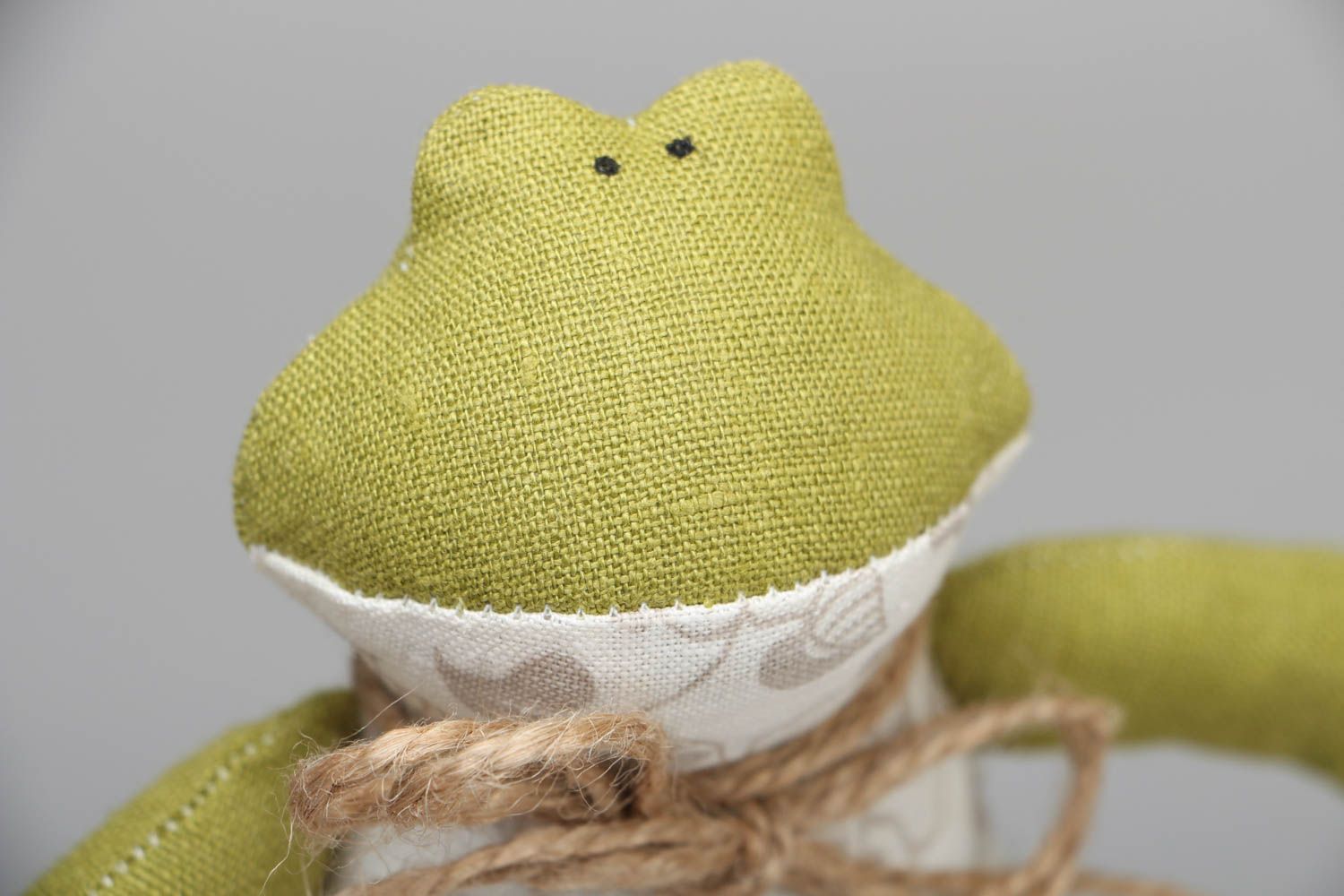 Handmade soft toy Frog with Butterfly photo 2