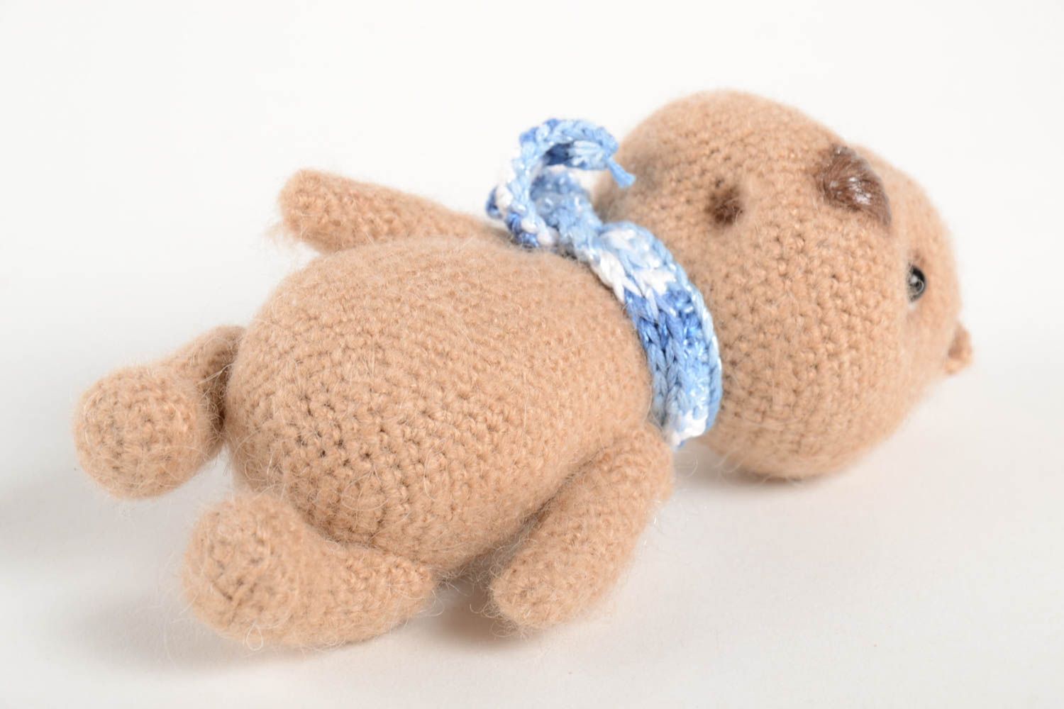 Häkel Kuscheltier handmade weiches Kuscheltier Bär gehäkelt Geschenk für Kinder foto 3
