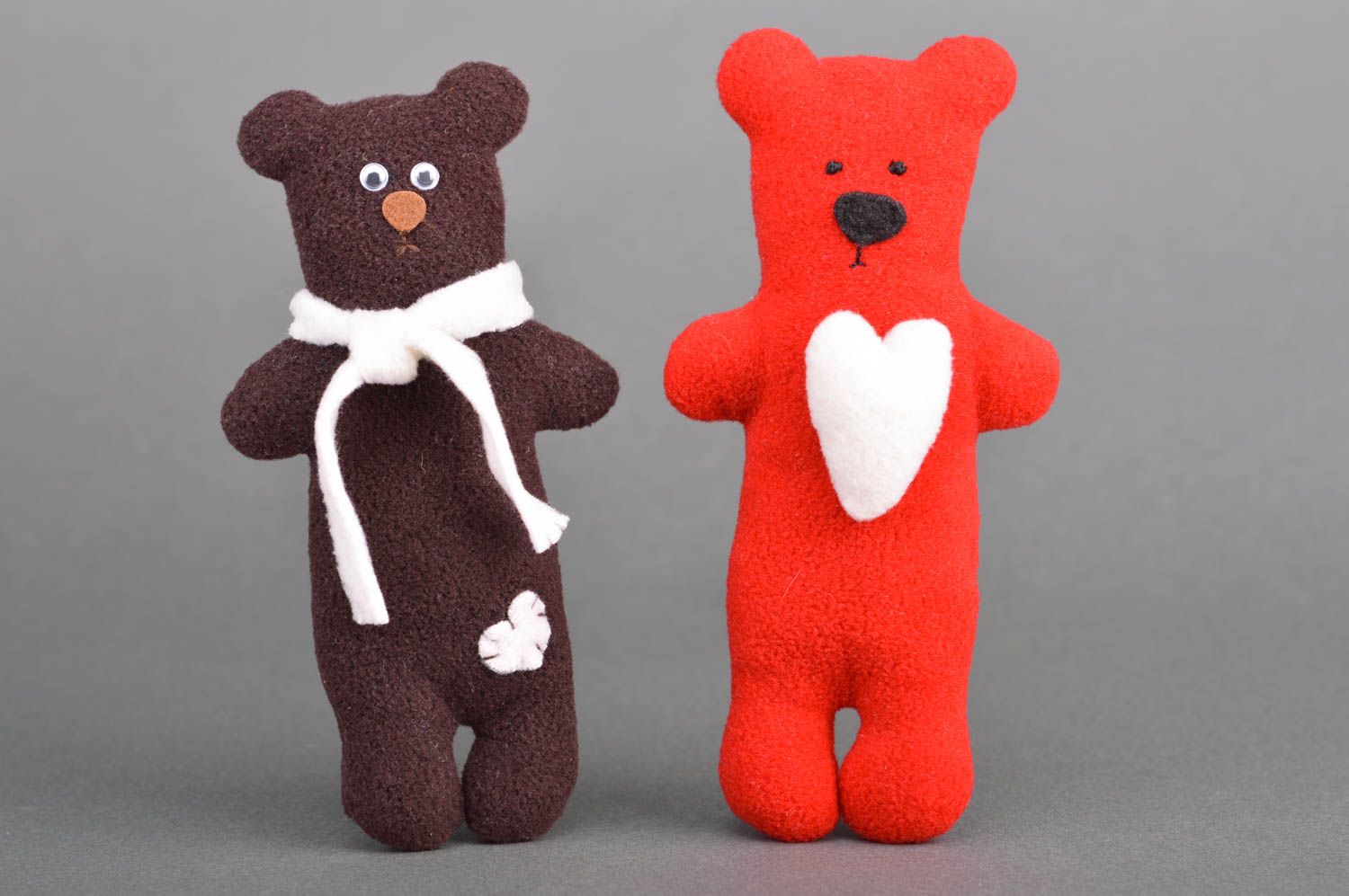 Handmade Stoff Kuscheltiere kreative Spielzeuge Geschenke aus Filz  Bären foto 5