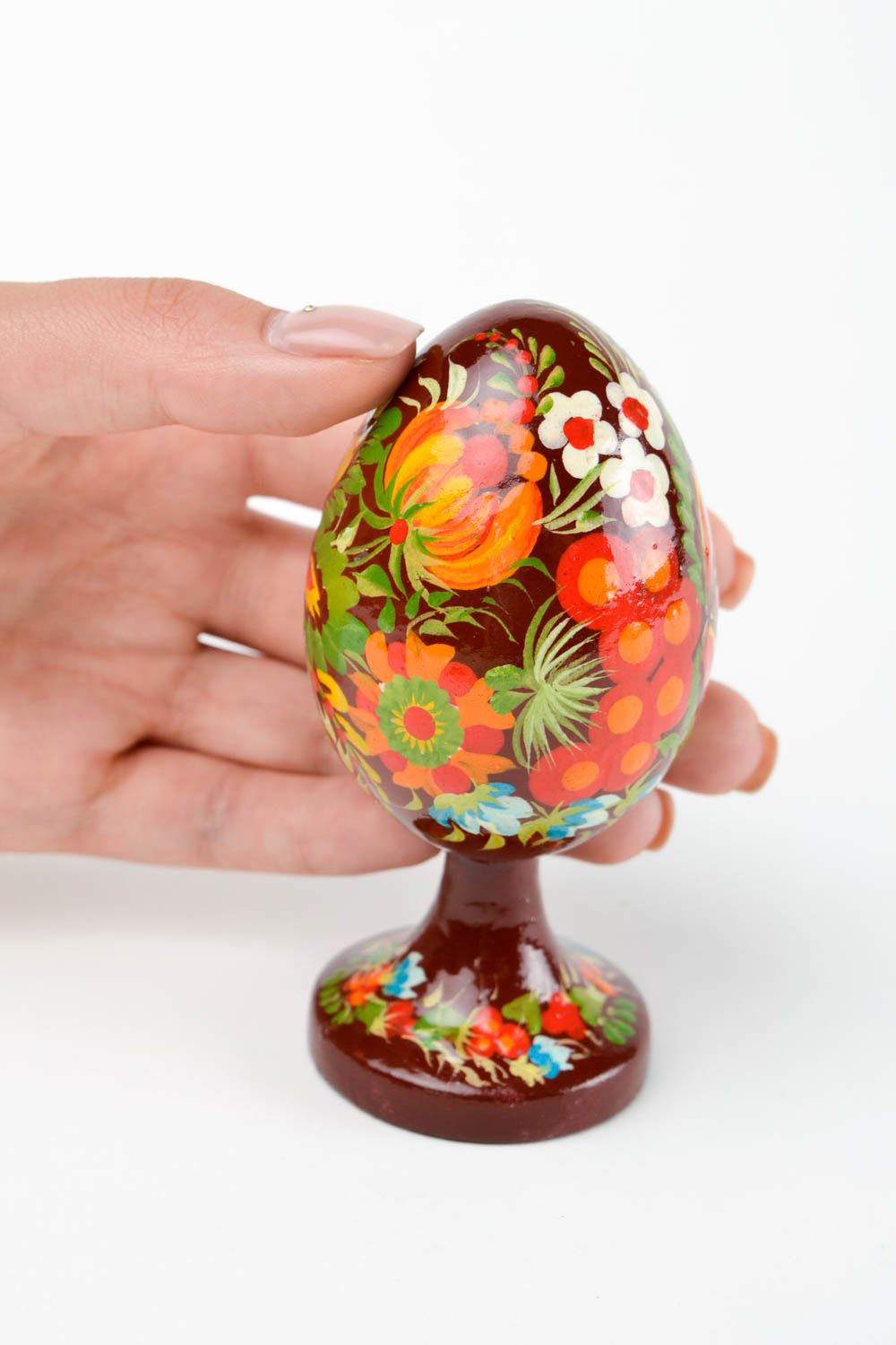 Huevo decorado artesanal decoración para Pascua regalo original de navidad foto 2
