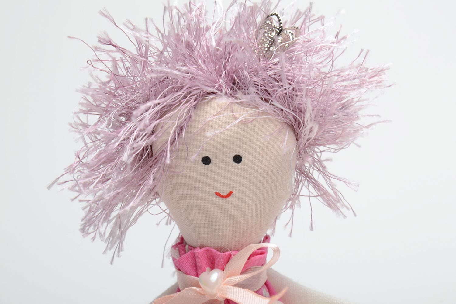 Кукла принцесса на горошине в розовом платьем авторская  фото 3